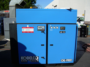 kobelco oil free compressor